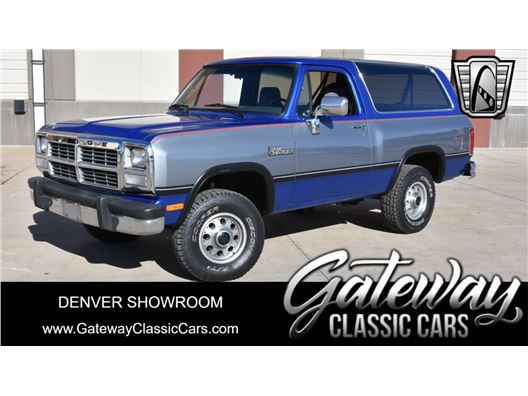 1991 Dodge RAMCHARGER AW-100 for sale in Englewood, Colorado 80112