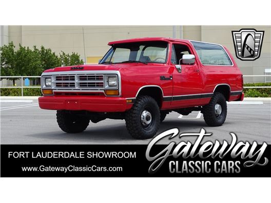 1989 Dodge RamCharger for sale in Lake Worth, Florida 33461
